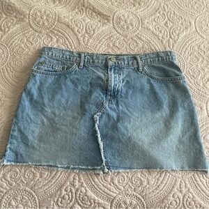 Y2K vintage Paris blue denim jean mini skirt . Size 11